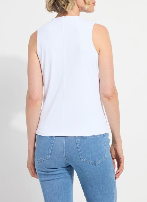 Lysse Inaya Double Self Crossover Top White