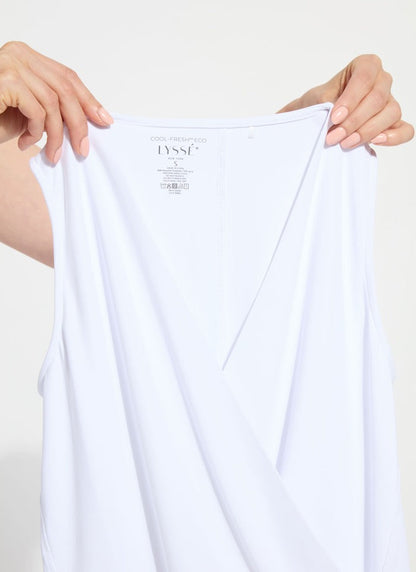 Lysse Inaya Double Self Crossover Top White
