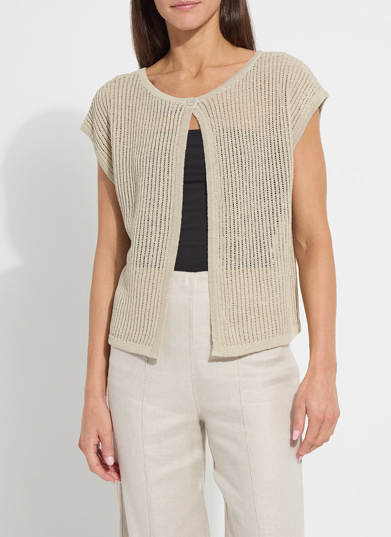 Lysse Benedita Convertible Linen Sweater Cardigan Flax Linen