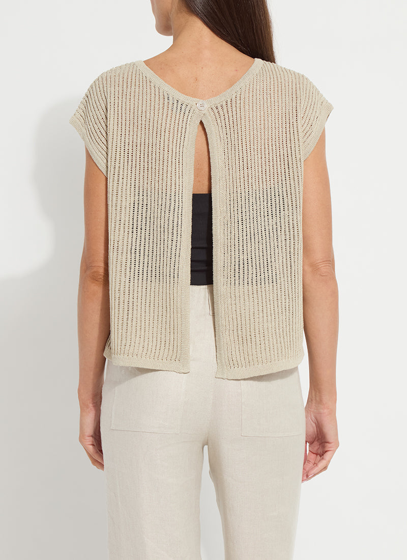 Lysse Benedita Convertible Linen Sweater Cardigan Flax Linen