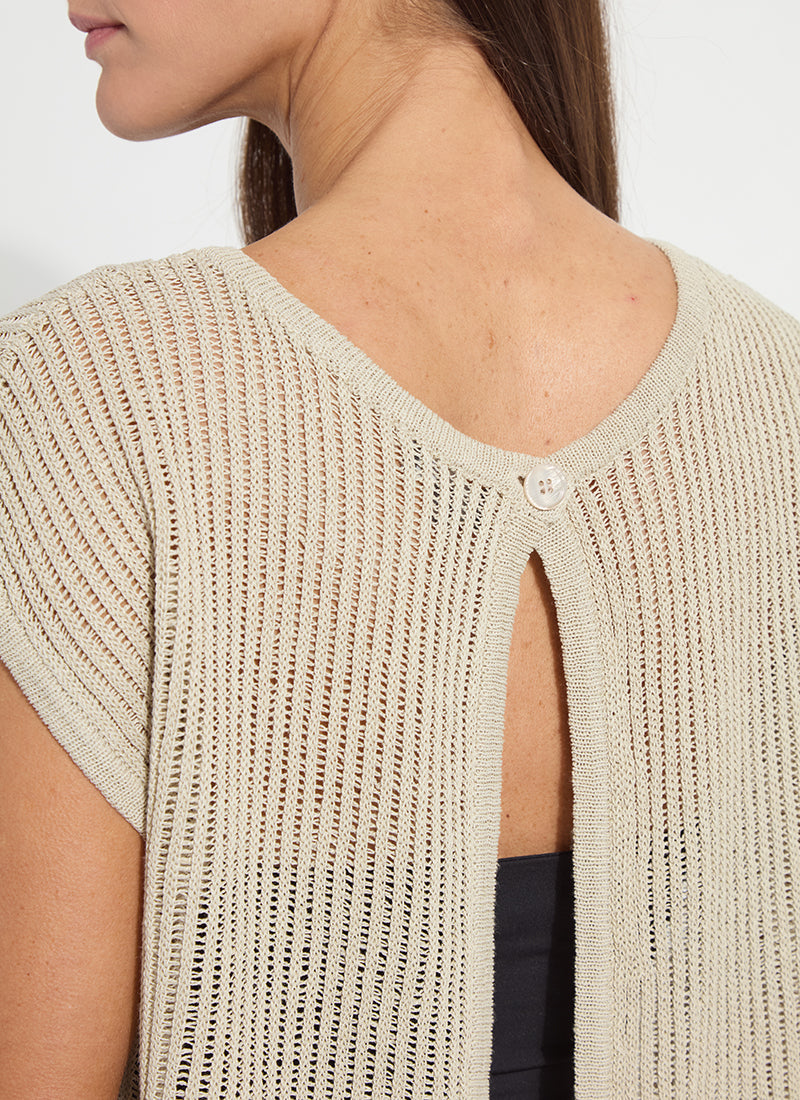 Lysse Benedita Convertible Linen Sweater Cardigan Flax Linen