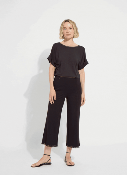 Lysse Akira Reversible Rolled Up Sleeve Top Black