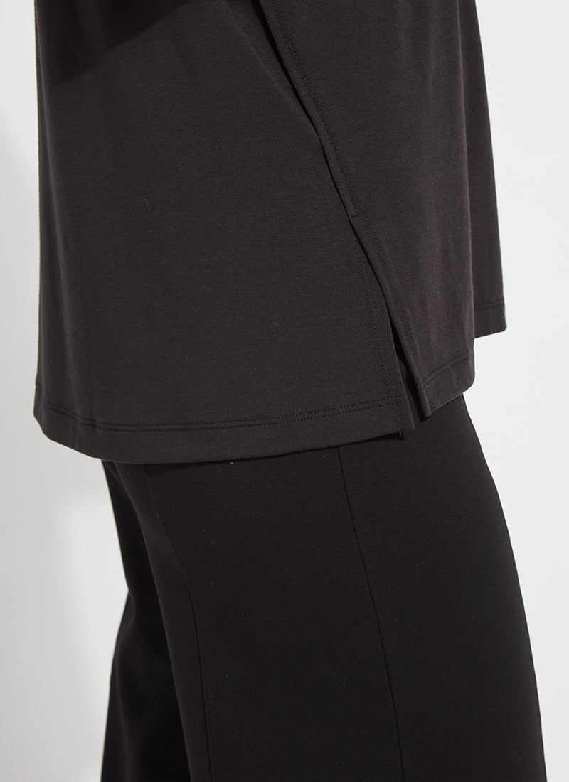 Lysse Akira Reversible Rolled Up Sleeve Top Black
