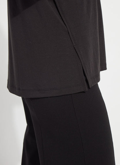Lysse Akira Reversible Rolled Up Sleeve Top Black