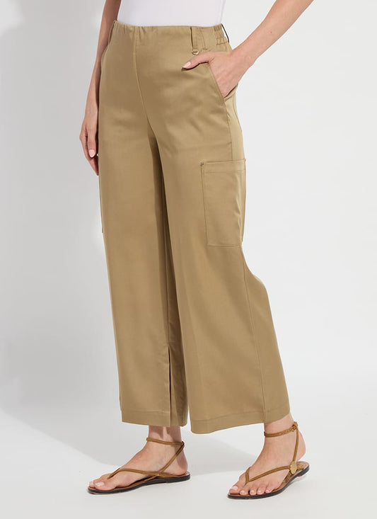 Lysse Jane Cargo Ankle Pant (27" Inseam) Raw Umber