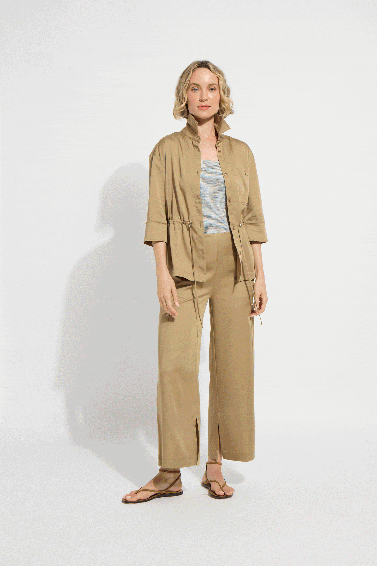 Lysse Jane Cargo Ankle Pant (27" Inseam) Raw Umber