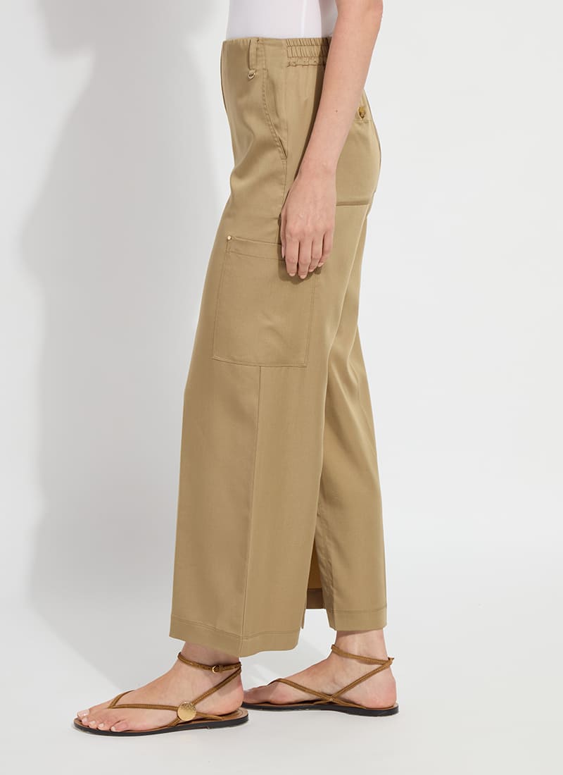 Lysse Jane Cargo Ankle Pant (27" Inseam) Raw Umber