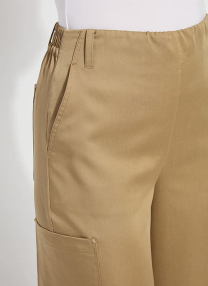 Lysse Jane Cargo Ankle Pant (27" Inseam) Raw Umber
