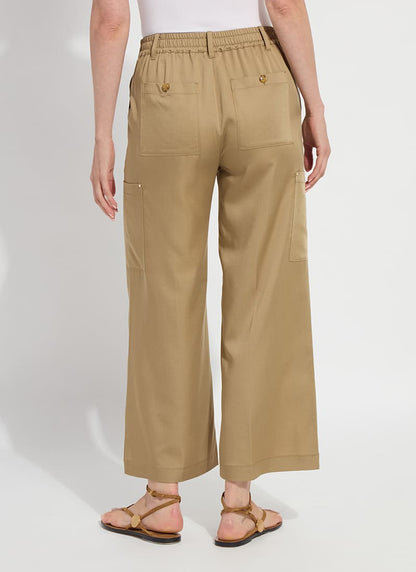 Lysse Jane Cargo Ankle Pant (27" Inseam) Raw Umber