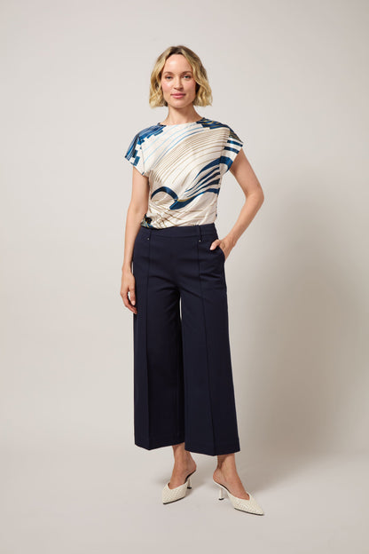 Lysse Miranda Straight Leg Trouser (26" Inseam) True Navy