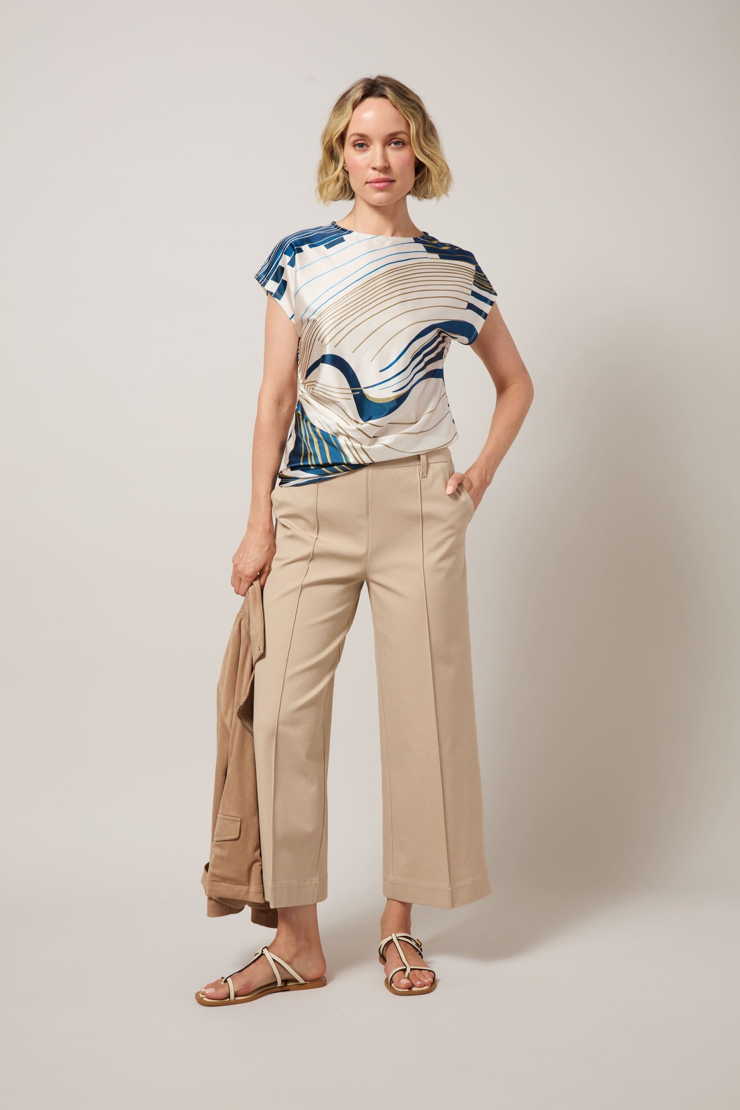 Lysse Miranda Straight Leg Trouser (26" Inseam) True Navy