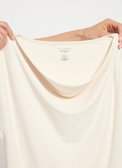 Lysse Ensley Cowl Neck Top Curvy Macadamia