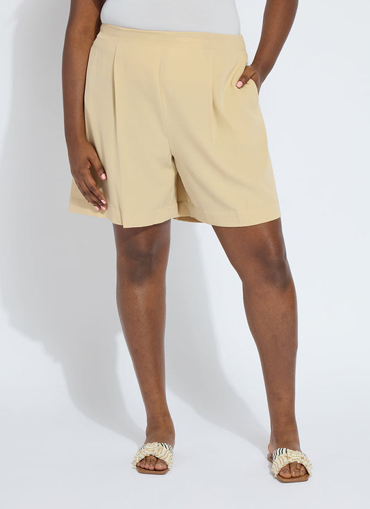 Lysse Dia Pleated Short Curvy Black