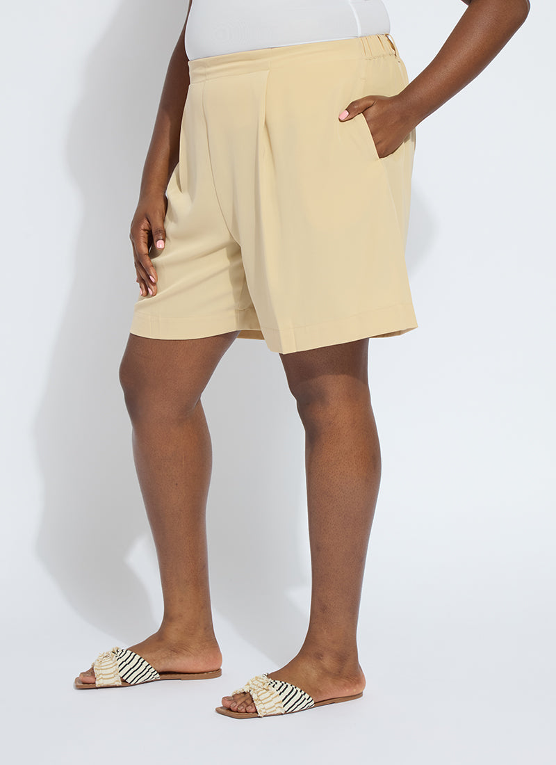 Lysse Dia Pleated Short Curvy Black