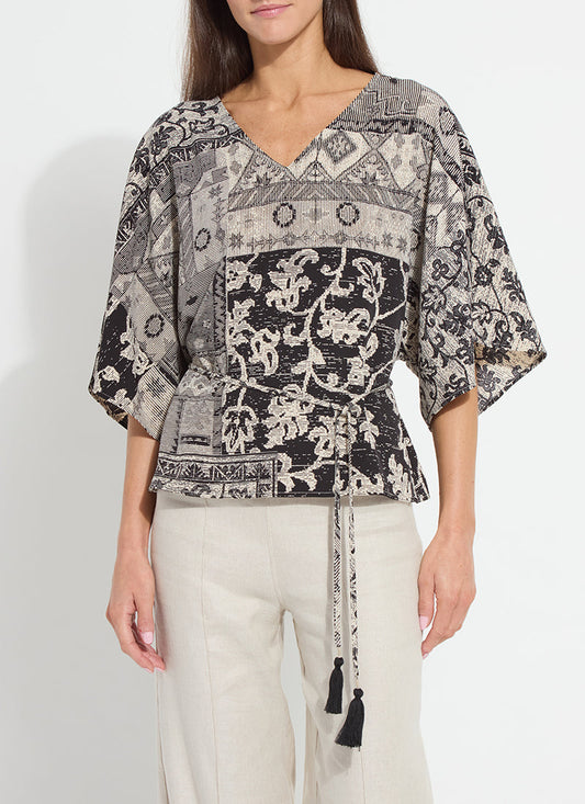 Lysse Ipanema Printed Dolman Sleeve Top Casa Da Musica