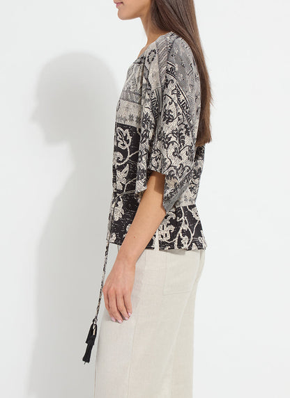 Lysse Ipanema Printed Dolman Sleeve Top Casa Da Musica