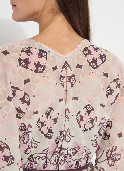 Lysse Mona Convertible Kaftan Top Azulejo