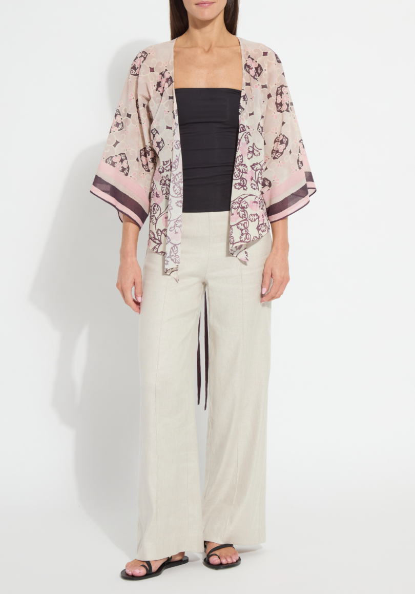 Lysse Mona Convertible Kaftan Top Azulejo