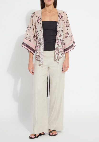 Lysse Mona Convertible Kaftan Top Azulejo