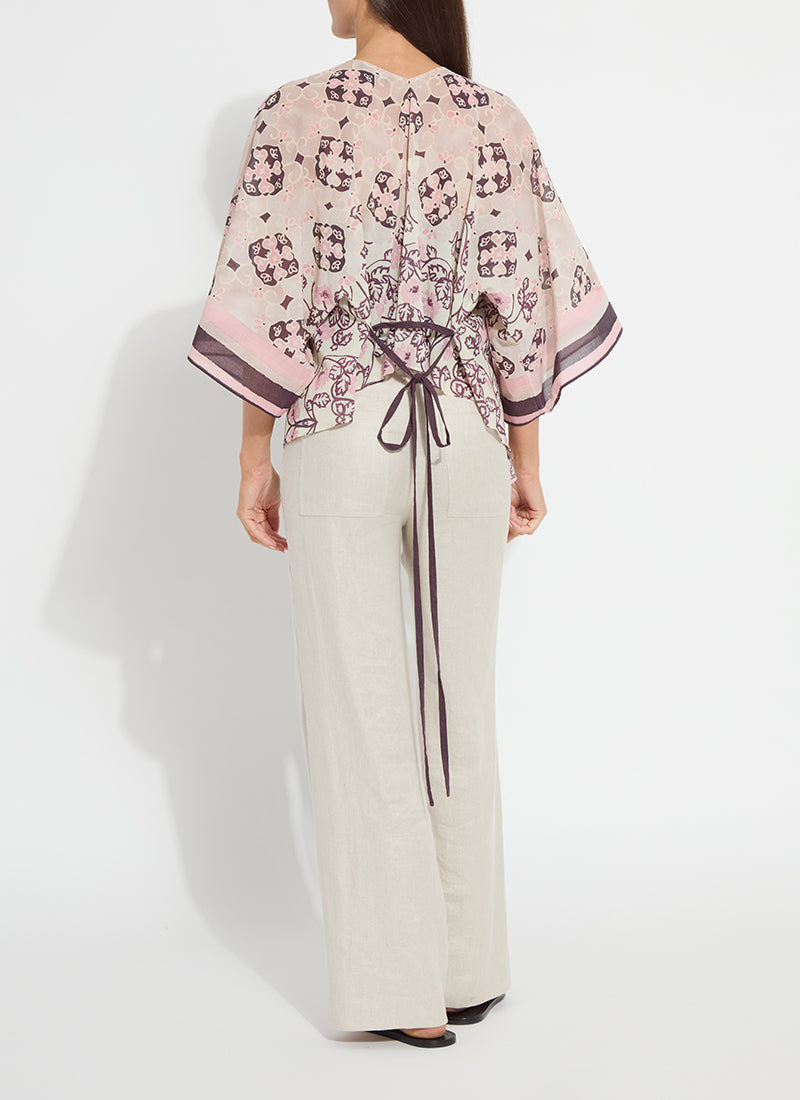 Lysse Mona Convertible Kaftan Top Azulejo