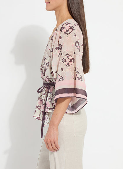 Lysse Mona Convertible Kaftan Top Azulejo