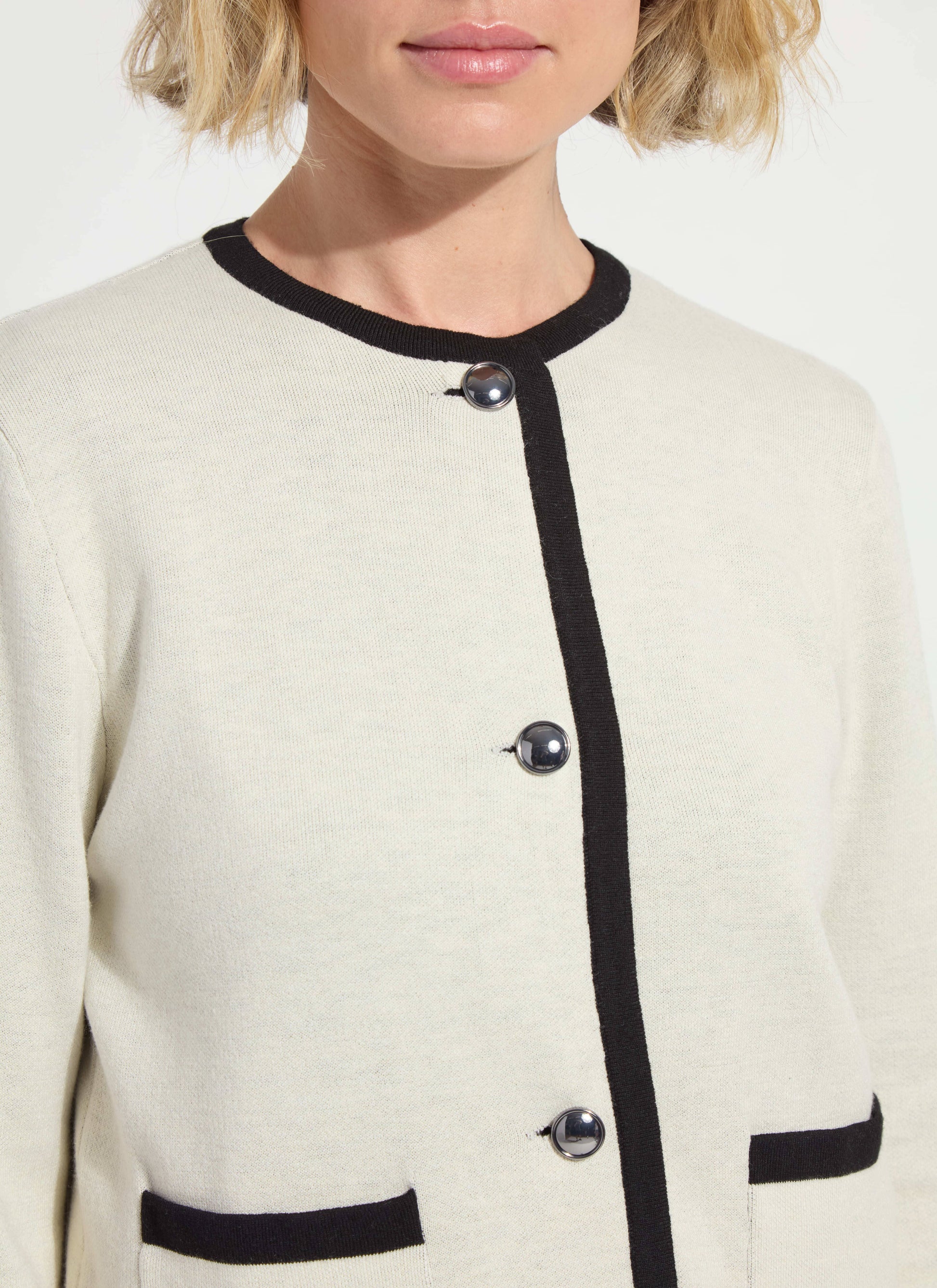Lysse Amala Sweater Jacket Chalk