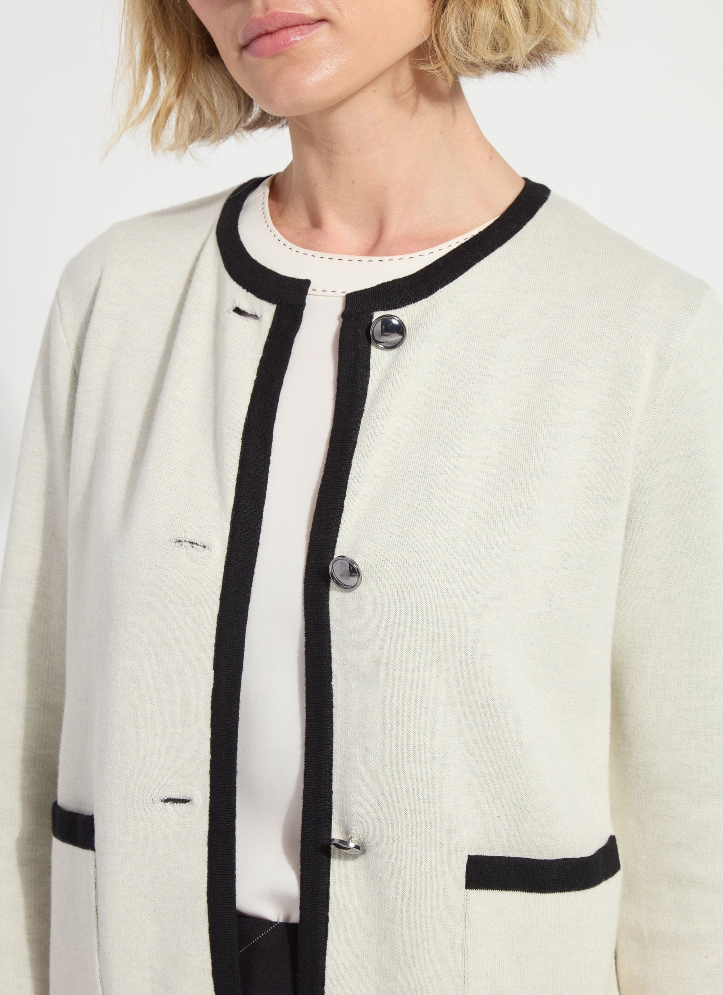 Lysse Amala Sweater Jacket Chalk
