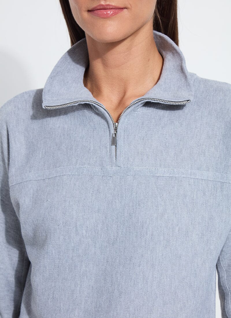 Lysse Viola Knit Lounge Sweatshirt Grey Melange
