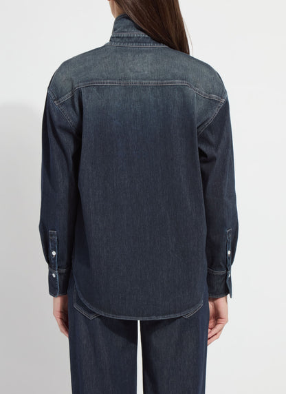 Lysse Cassidy Denim Shacket Indigo