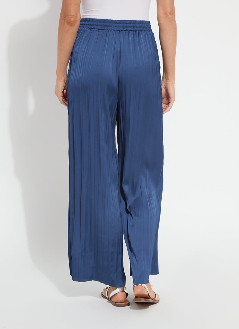 Lysse The Packable Pleated Palazzo Pant - Capri Blue (28" Inseam) Capri Blue