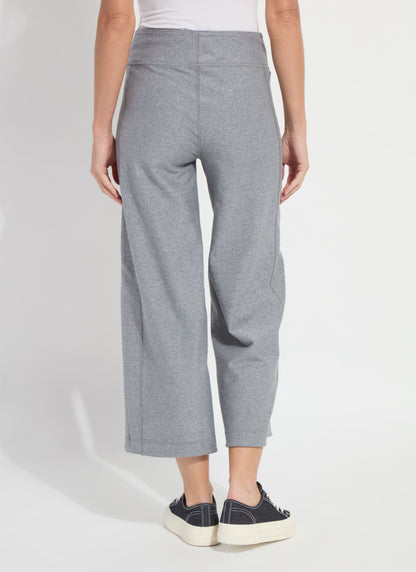 Lysse Jovie Reversible Wide Leg Crop Jogger (26" Inseam) True Navy Grey Melange
