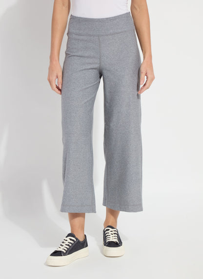 Lysse Jovie Reversible Wide Leg Crop Jogger (26" Inseam) True Navy Grey Melange