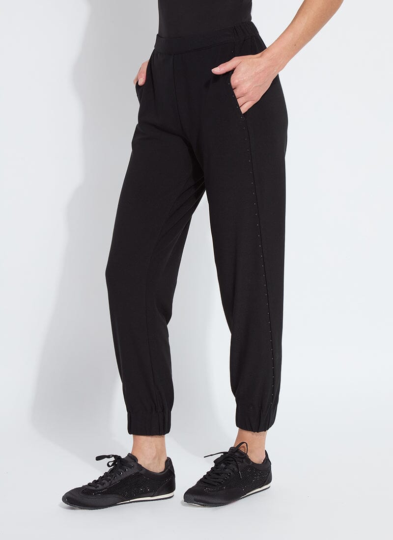 Lysse Emiliana Studded Jogger (27" Inseam) Black