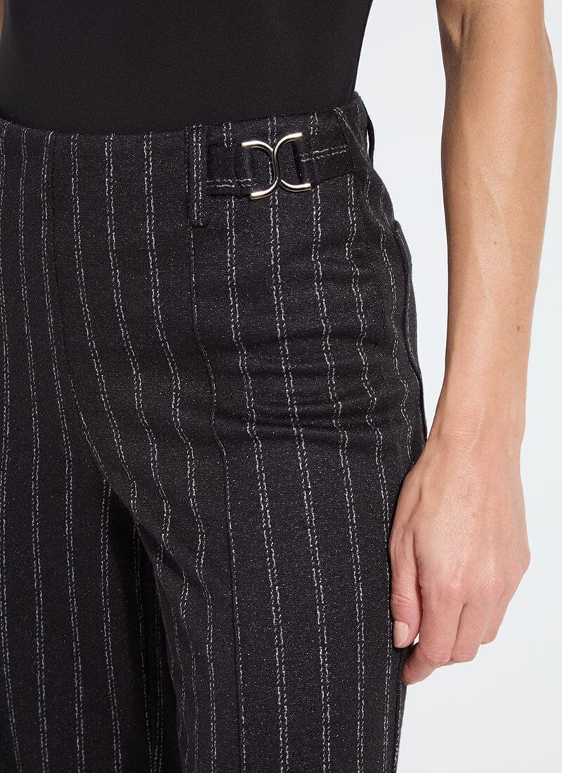 Lysse Isabel Wide Leg Ponte Pant (27" Inseam) Charcoal Lane