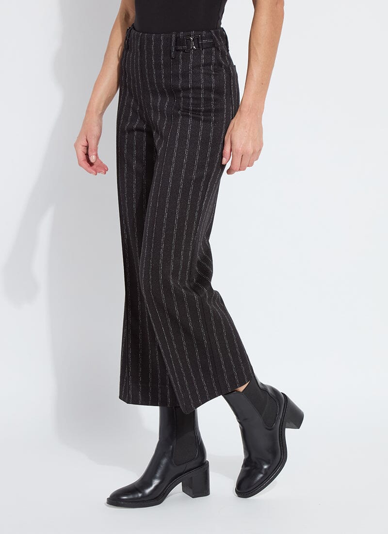 Lysse Isabel Wide Leg Ponte Pant (27" Inseam) Charcoal Lane