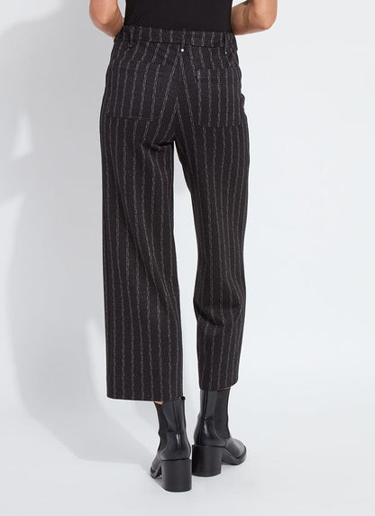 Lysse Isabel Wide Leg Ponte Pant (27" Inseam) Charcoal Lane