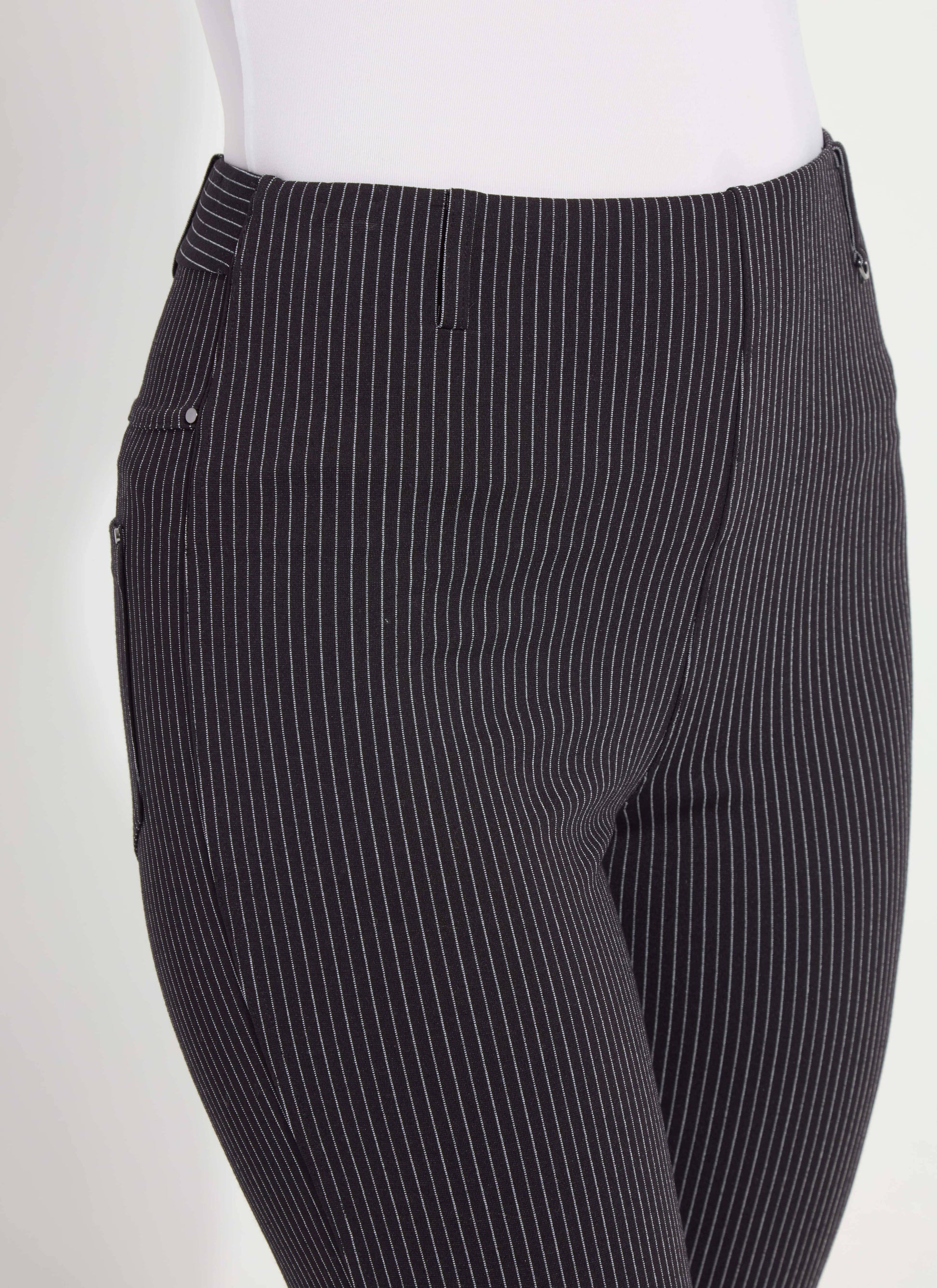 Lysse Baby Boot Ankle Pant (27" Inseam) Seasonless Pinstripe
