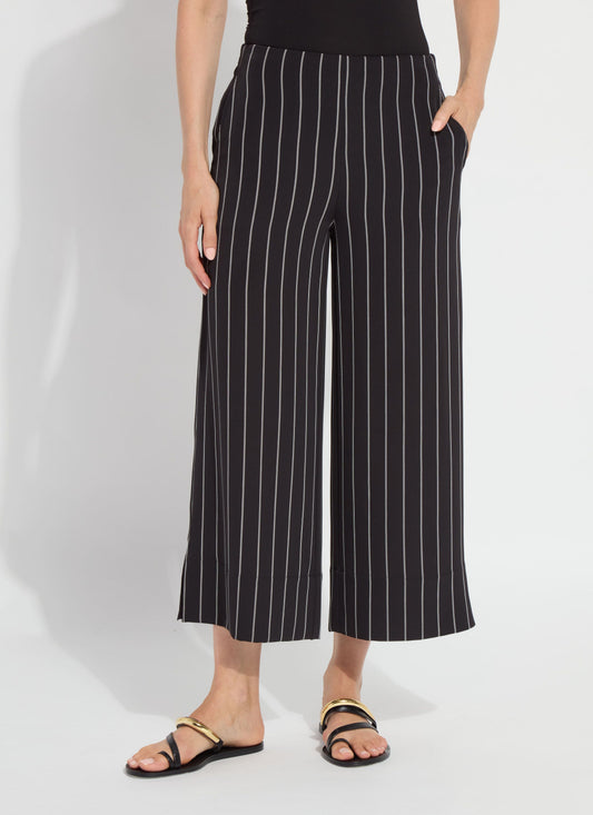 Lysse Ava Cropped Palazzo (25" Inseam) Over and Over Line