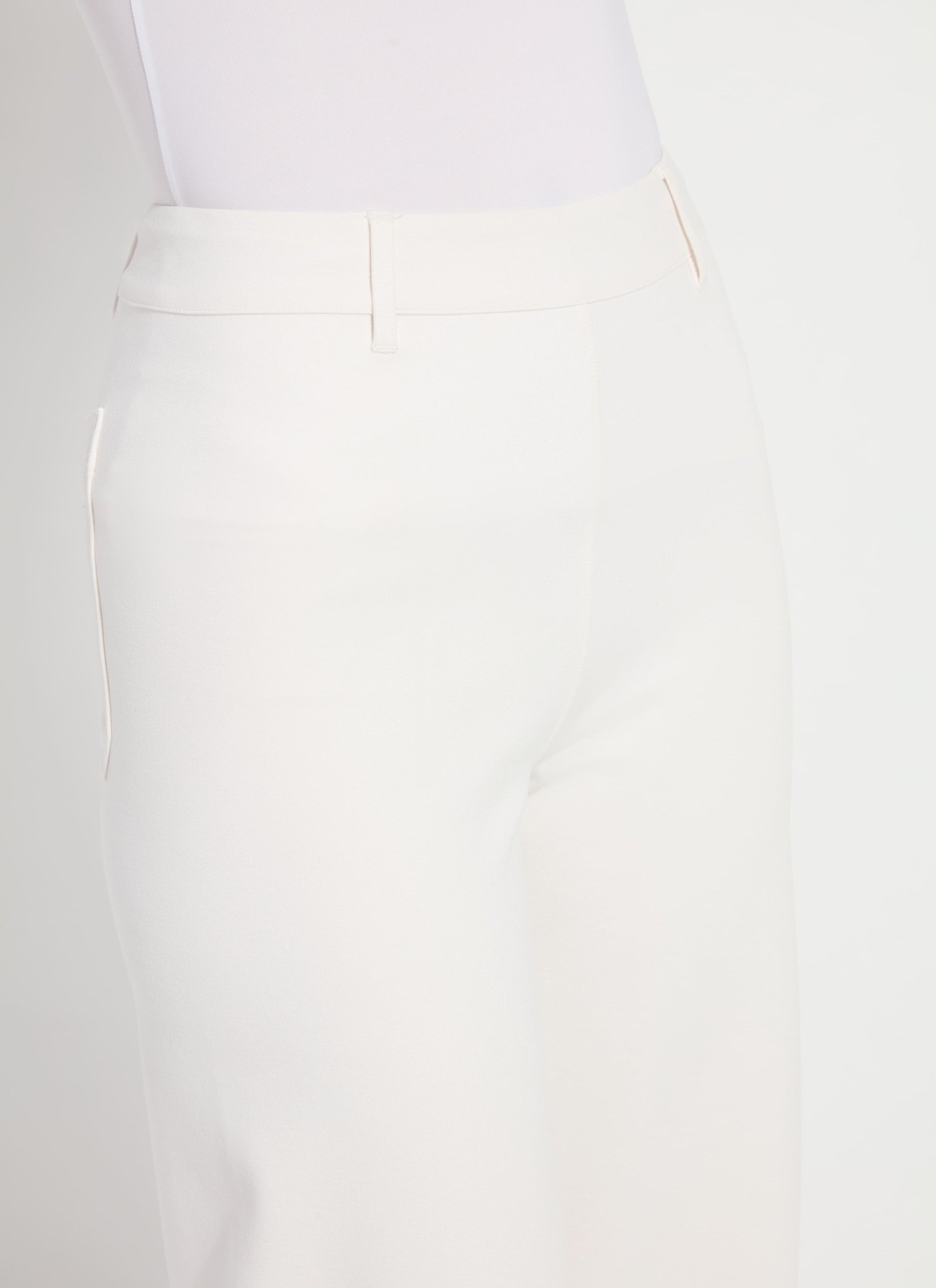 Lysse Erin Hi Waist Wide Leg Ponte - Chalk (28" Inseam) Chalk