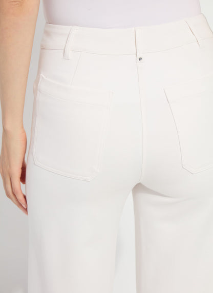 Lysse Erin Hi Waist Wide Leg Ponte - Chalk (28" Inseam) Chalk
