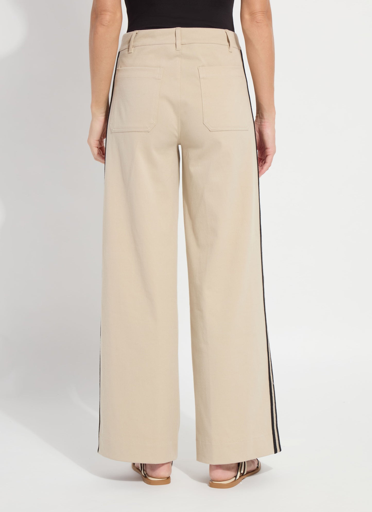 Lysse Brinne Side Stripe Trouser (31" Inseam) Crisp Khaki