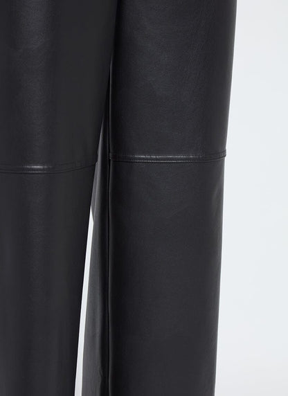 Lysse Azara Wide Leg Vegan Leather Pant (33" Inseam) Black