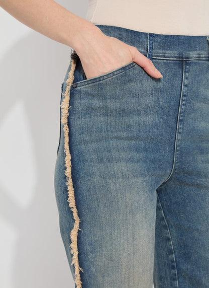 Lysse 'Holding Power' Era Wide Leg Premium Denim (30" Inseam) Nutshell Dye Midwash