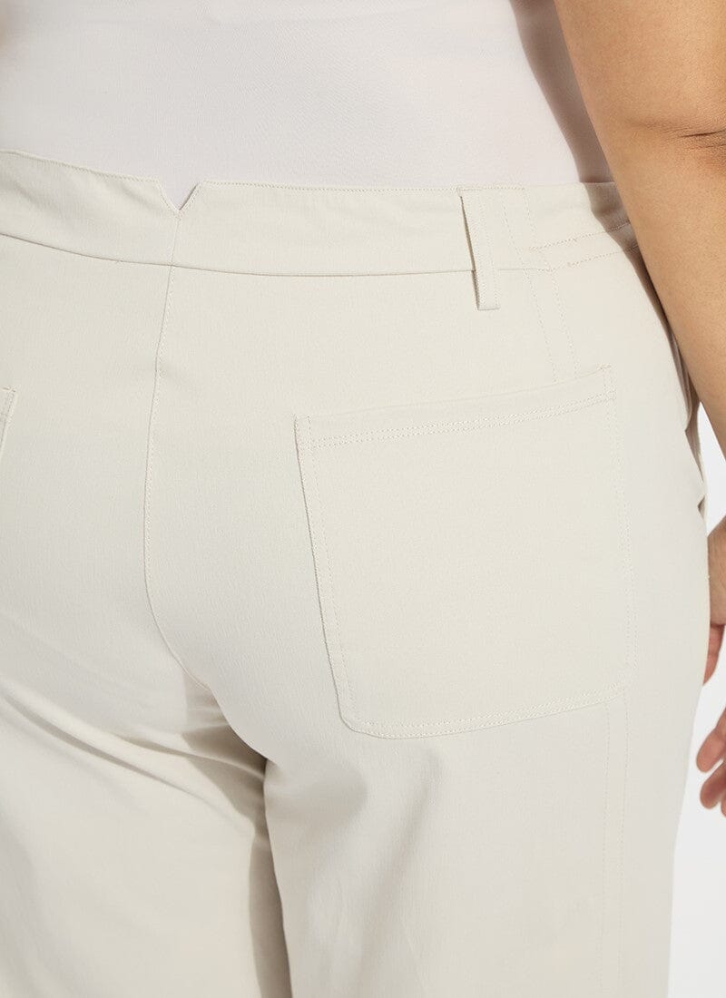 Lysse Anelise Barrel Trouser Curvy (26" Inseam) Oat