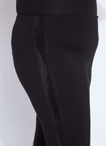 Lysse Elysse Sequin Embellished Pant Curvy (32.5"Inseam) Black
