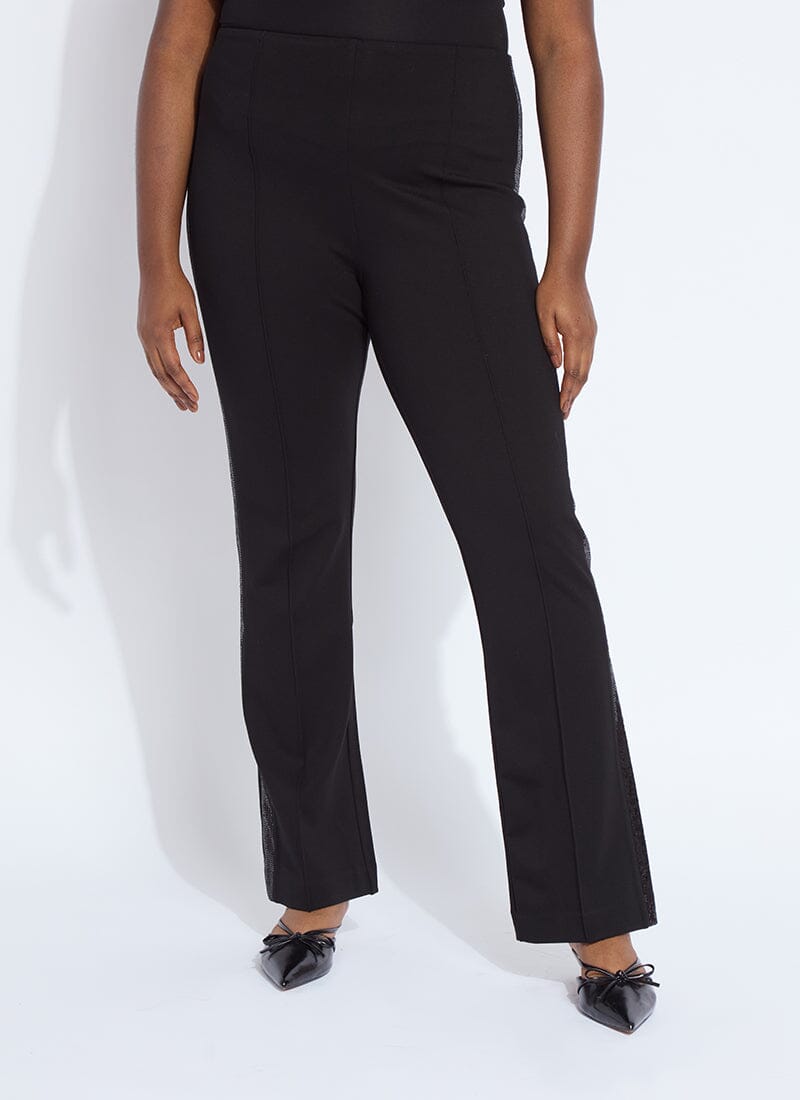 Lysse Elysse Sequin Embellished Pant Curvy (32.5"Inseam) Black
