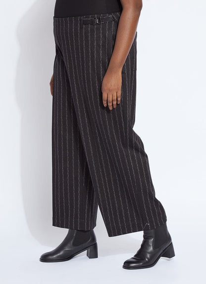 Lysse Isabel Wide Leg Ponte Pant Curvy (27" Inseam) Charcoal Lane