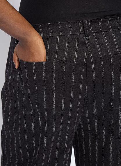 Lysse Isabel Wide Leg Ponte Pant Curvy (27" Inseam) Charcoal Lane