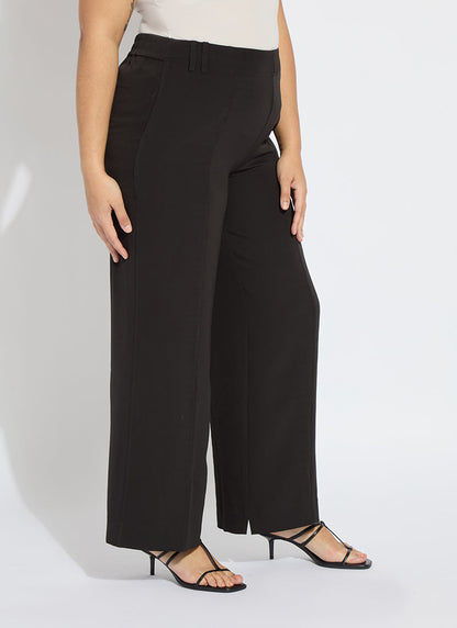 Lysse Ellison Elasticated Waistband Trouser Curvy (31" Inseam) Black