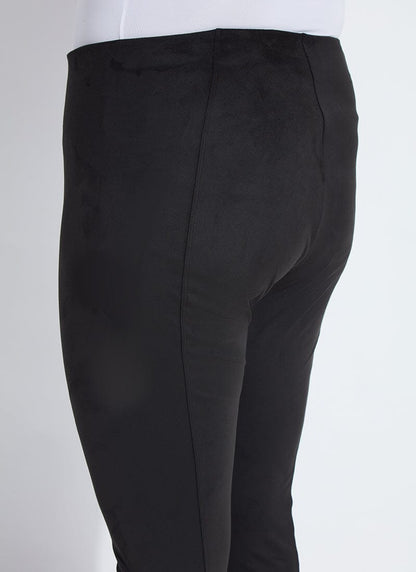 Lysse Hi Waist Suede Legging (Curvy, 28.5" Inseam) Black